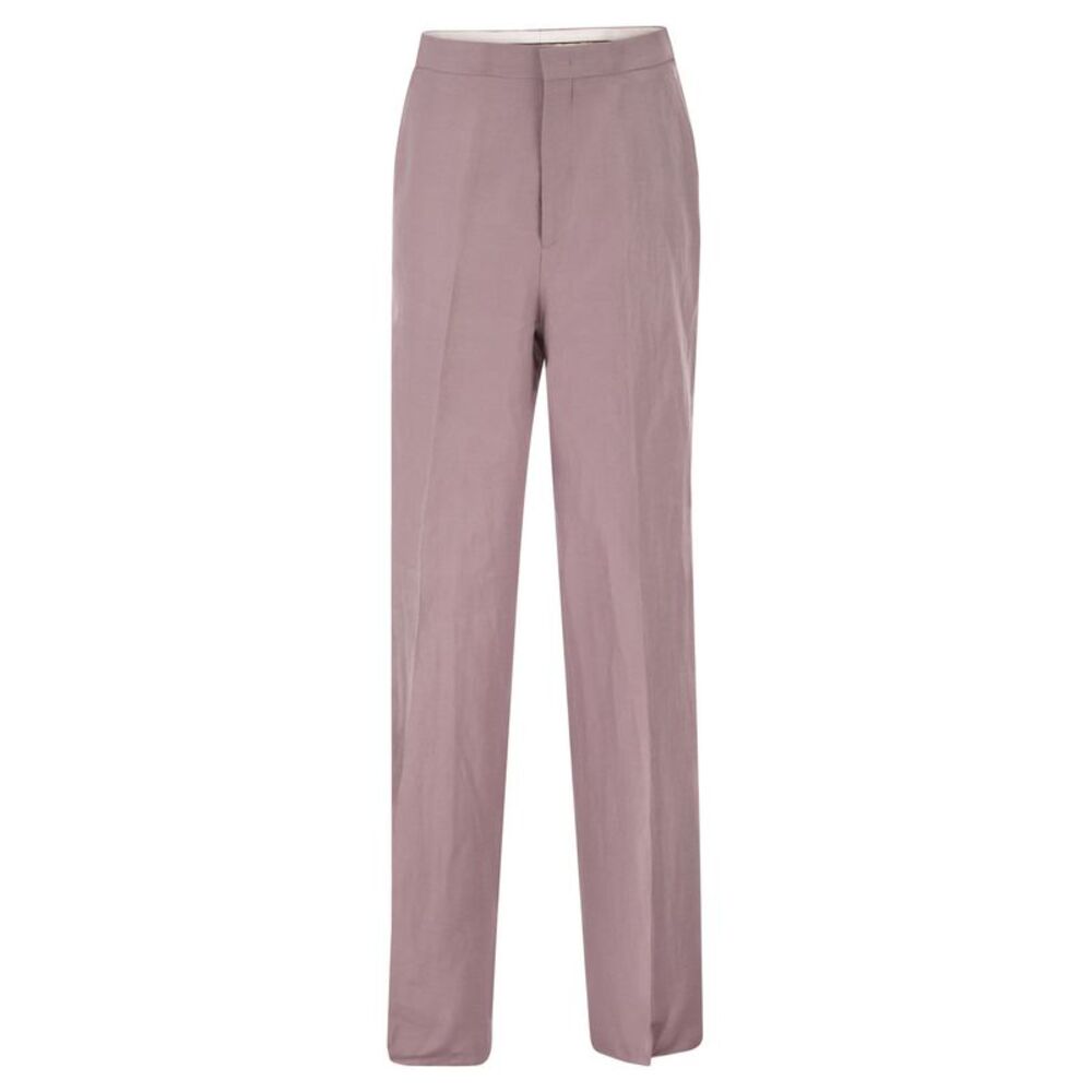 Tagliatore Women Tailored Linen Trousers